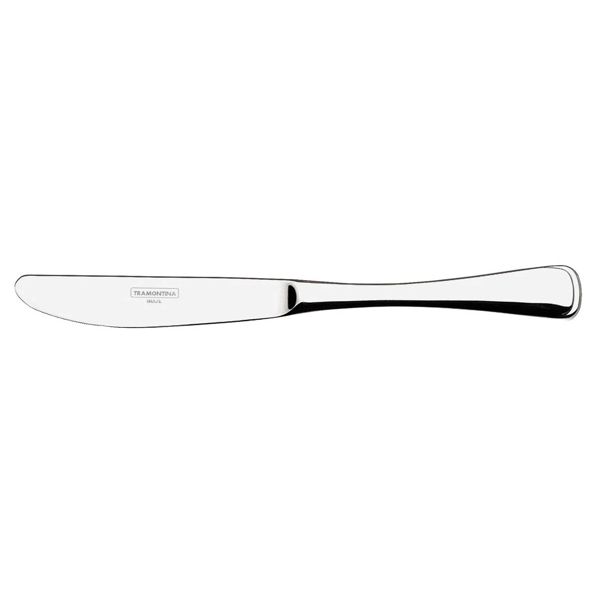 Faca de Mesa Tramontina Mônaco em Aço Inox Forjado 9 mm Acabamento Alto Brilho com Detalhes no Cabo