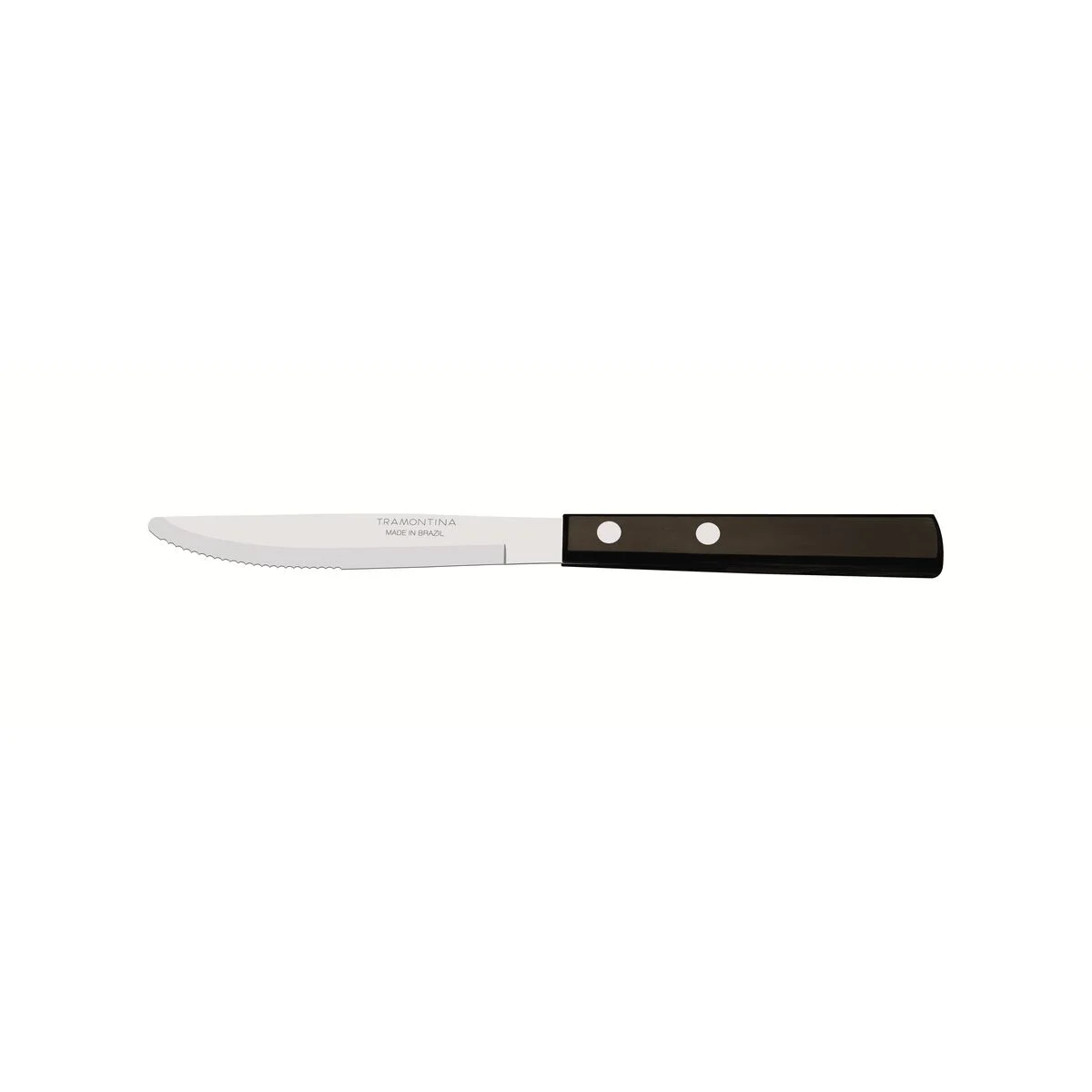 Faca para Sobremesa Tramontina com Lâmina em Aço Inox e Cabo em Madeira Tratada Polywood Castanho 3"