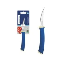 Faca para Tomate Tramontina Felice com Lâmina em Aço Inox e Cabo de Polipropileno Azul 3"