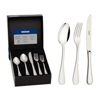 Faqueiro Tramontina Classic em Aço Inox com Facas de Mesa Forjadas Acabamento Brilho 30 Peças