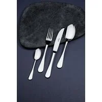 Faqueiro Tramontina Classic em Aço Inox com Facas de Mesa Forjadas Acabamento Brilho e Estojo de Madeira 42 Peças