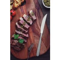 Faqueiro Tramontina Cosmos em Aço Inox com Facas para Churrasco Acabamento Brilho e Fosco 24 Peças