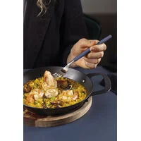 Faqueiro Tramontina Obelline com Lâminas em Aço Inox e Cabos de Polipropileno Azul Boreal 42 Peças