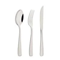 Faqueiro Tramontina Pacific em Aço Inox com Facas para Churrasco Acabamento Alto Brilho com Detalhes no Cabo 24 Peças
