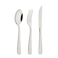 Faqueiro Tramontina Pacific em Aço Inox com Facas para Churrasco Acabamento Alto Brilho com Detalhes no Cabo 36 Peças