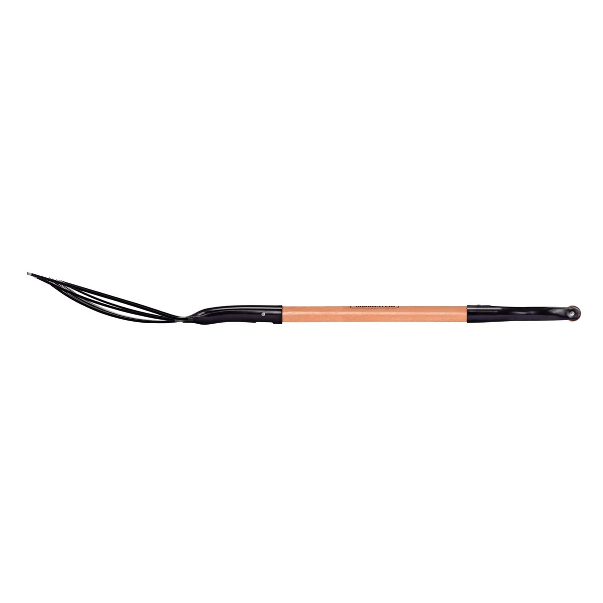 Forcado Metálico para Cascalho Tramontina 10 Dentes com Cabo de Madeira 74 cm