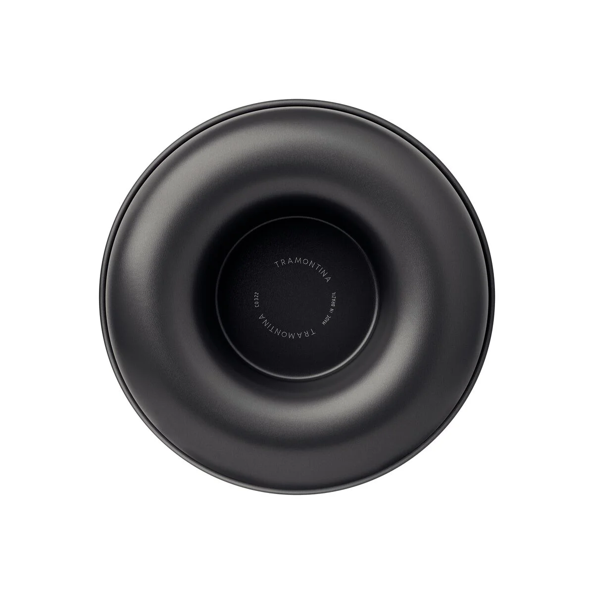 Forma para Bolo Tramontina Brasil em Alumínio com Revestimento Interno e Externo Antiaderente Starflon Max Grafite 24 cm 1,4 L