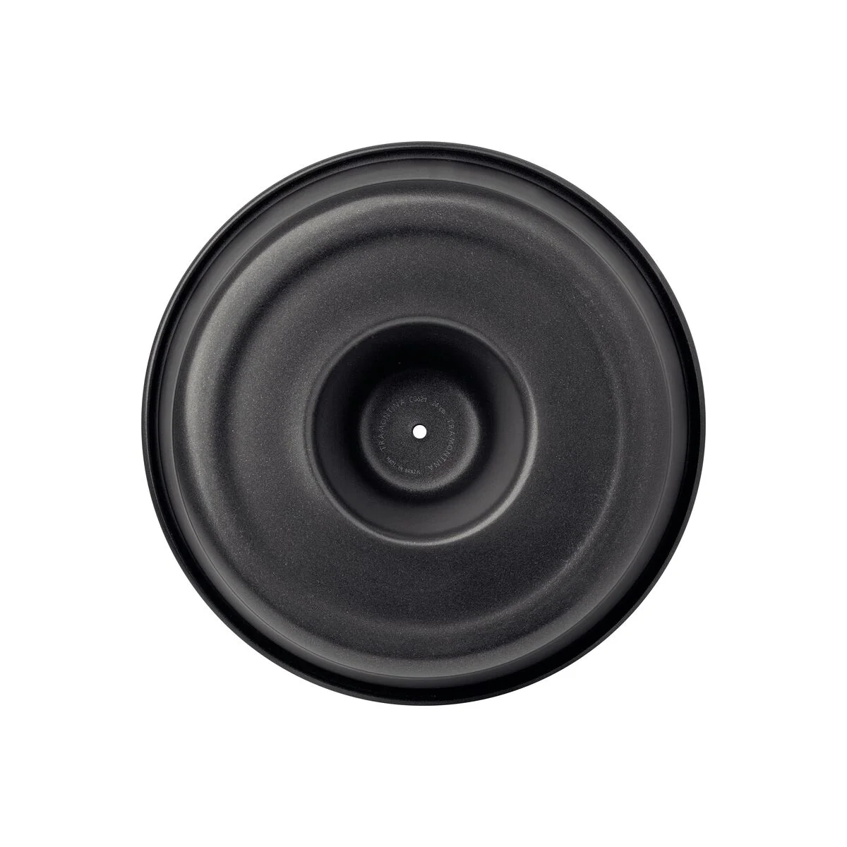 Forma para Bolo e Pudim Tramontina Brasil em Alumínio com Revestimento Interno e Externo Antiaderente Starflon Premium Preto 24 cm 2,6 L