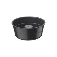Forma para Bolo e Pudim Tramontina Brasil em Alumínio com Revestimento Interno e Externo Antiaderente Starflon Premium Preto 20 cm 1,5 L