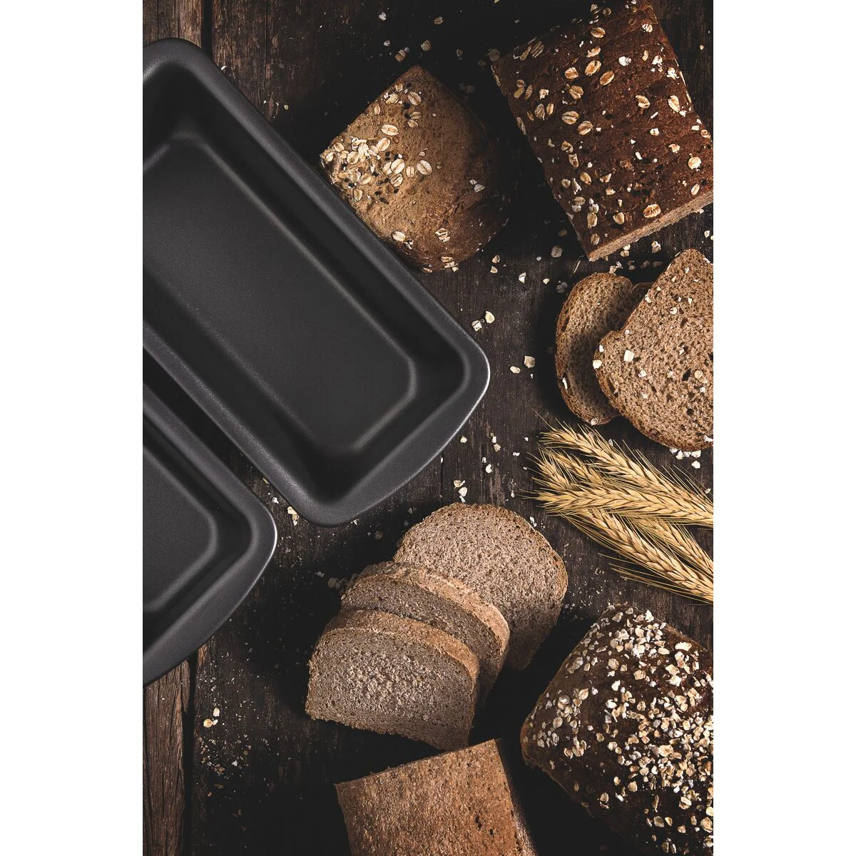 Forma para Pão e Bolo Tramontina Brasil em Alumínio com Revestimento Antiaderente Starflon Max Grafite 22 cm 1,2 L