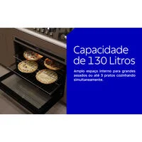 Forno Tramontina Epic T smart 90 F13 em Aço Inox