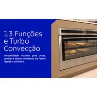Forno Tramontina Epic T smart 90 F13 em Aço Inox