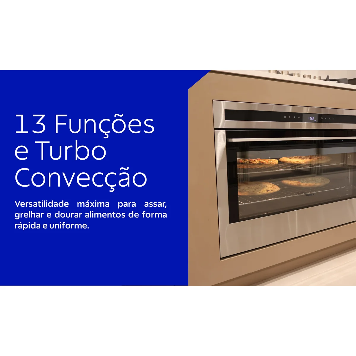Forno Tramontina Epic T smart 90 F13 em Aço Inox