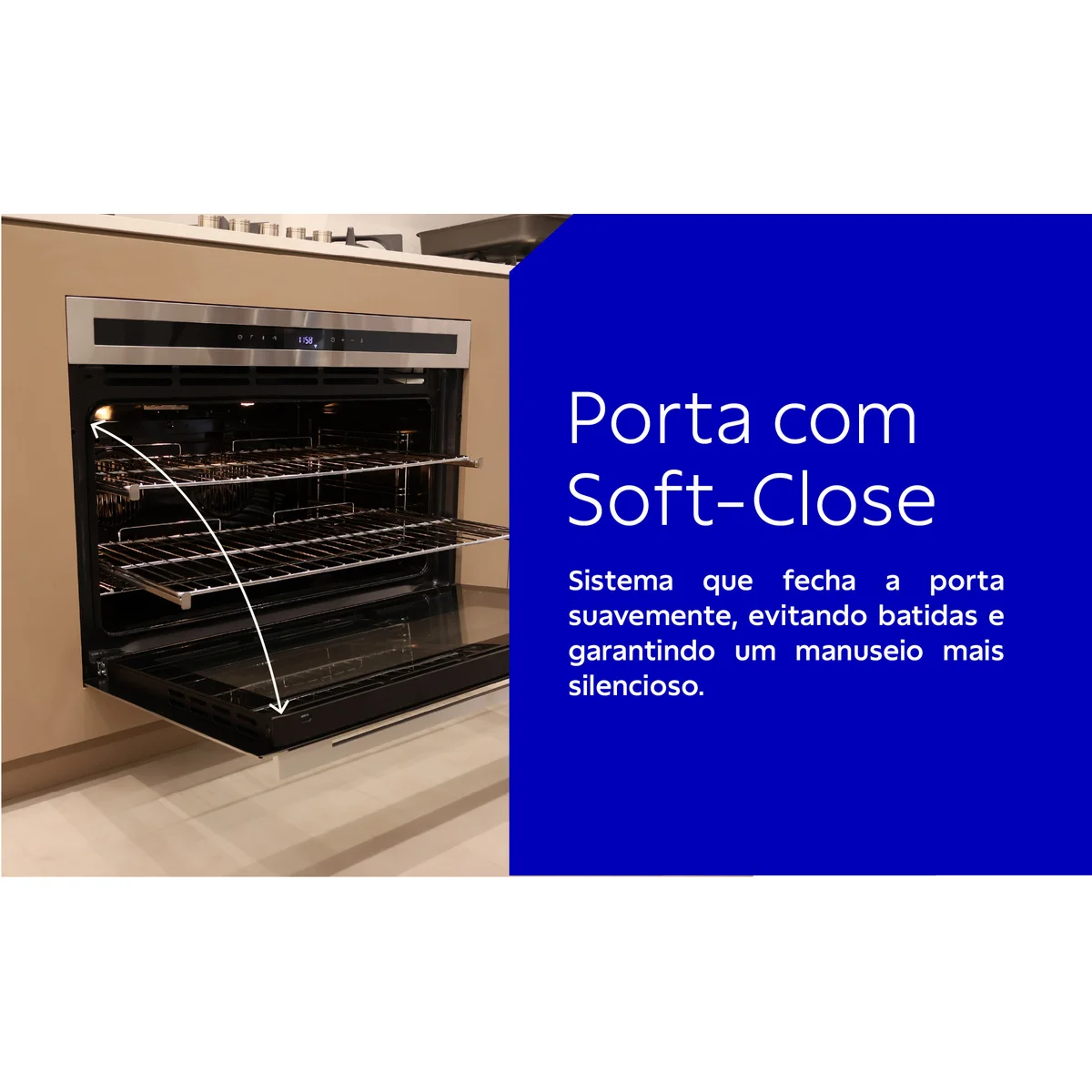 Forno Tramontina Epic T smart 90 F13 em Aço Inox