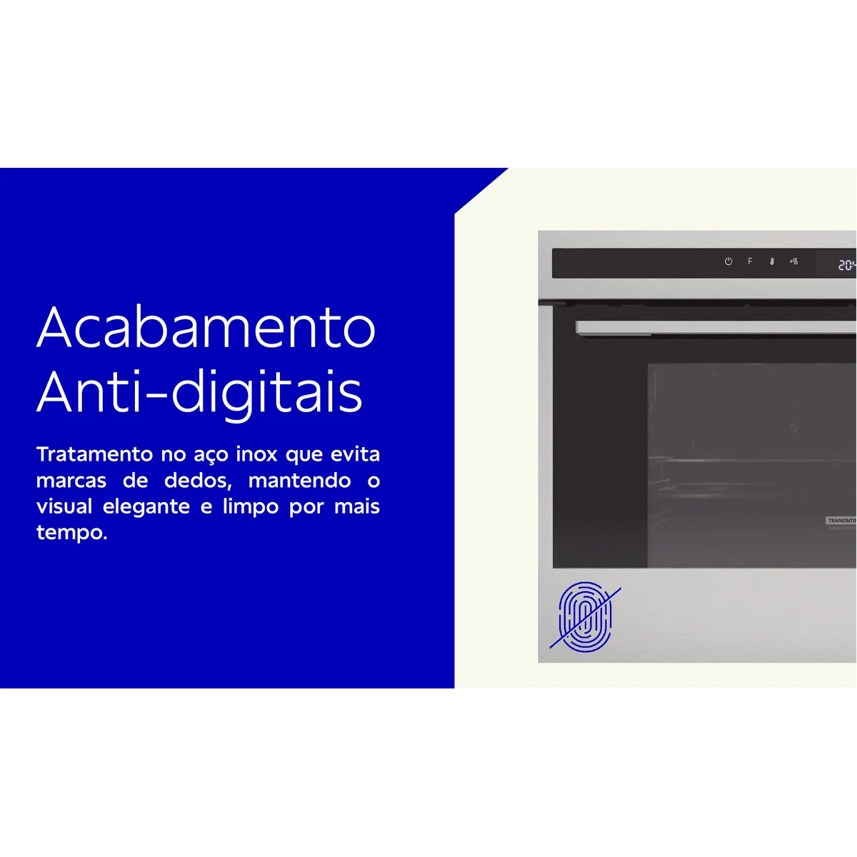 Forno Tramontina Epic T smart 90 F13 em Aço Inox