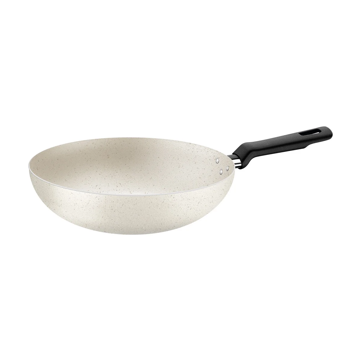 Frigideira Funda Tramontina Loreto em Alumínio com Revestimento Interno e Externo em Antiaderente Starflon Max Bege 24 cm 2,2 L