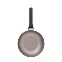 Frigideira Funda Tramontina Milazzo em Alumínio com Revestimento Interno e Externo em Antiaderente Starflon Max Amêndoa 24 cm