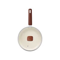 Frigideira Reta com Tampa Tramontina Veronese em Alumínio Reciclado com Revestimento Interno Cerâmico e Externo Siliconado Argila 22 cm 1,7 L