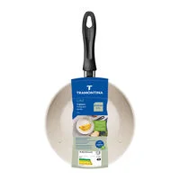 Frigideira Tramontina Linz em Alumínio com Revestimento Interno e Externo Antiaderente Starflon Max 16 cm 0,4 L Bege