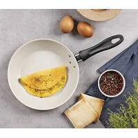 Frigideira Tramontina Linz em Alumínio com Revestimento Interno e Externo Antiaderente Starflon Max 20 cm 0,8 L Bege