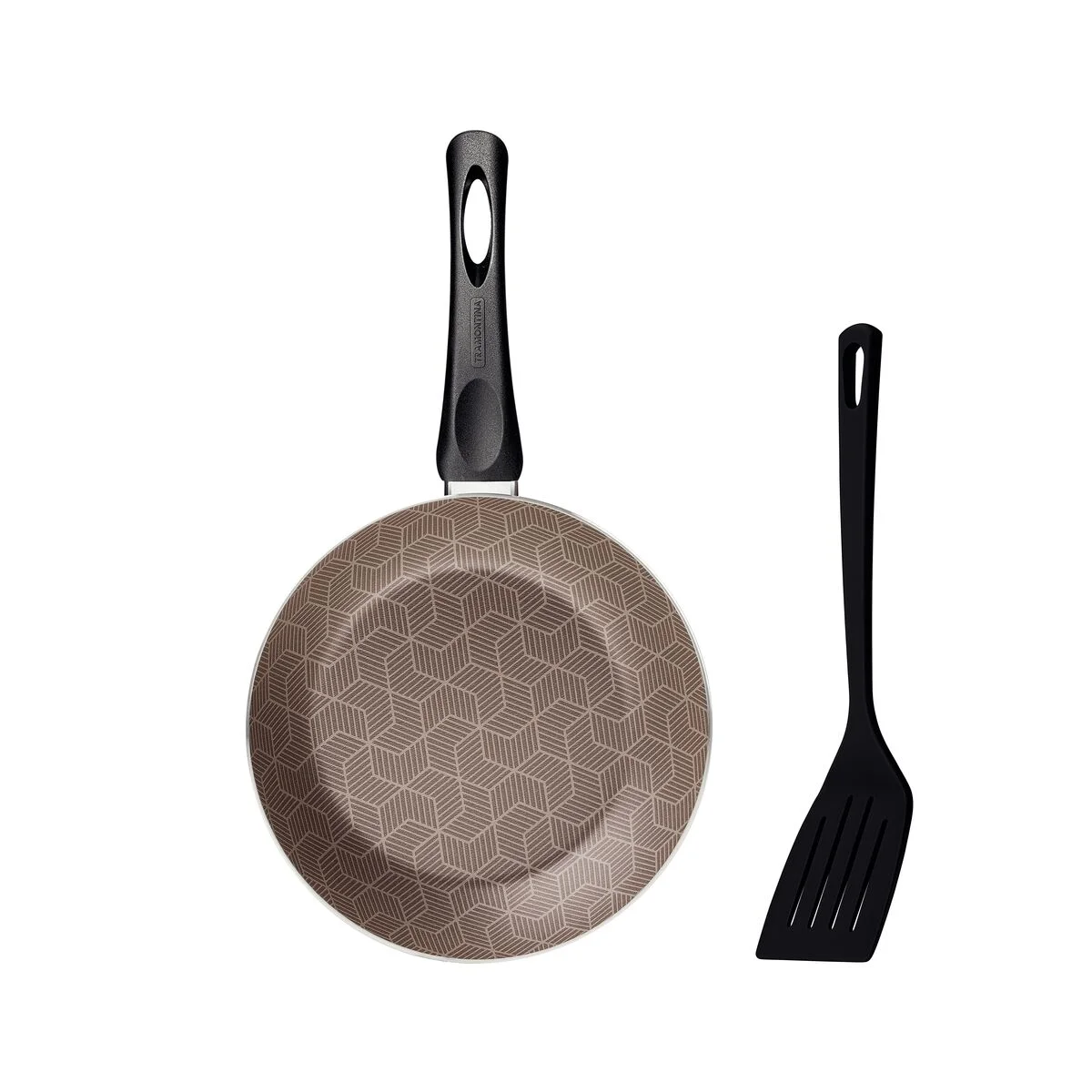 Frigideira Tramontina Paris em Alumínio com Revestimento Interno e Externo em Antiaderente Starflon Max Vermelho com Espátula de Nylon 18 cm 0,6 L