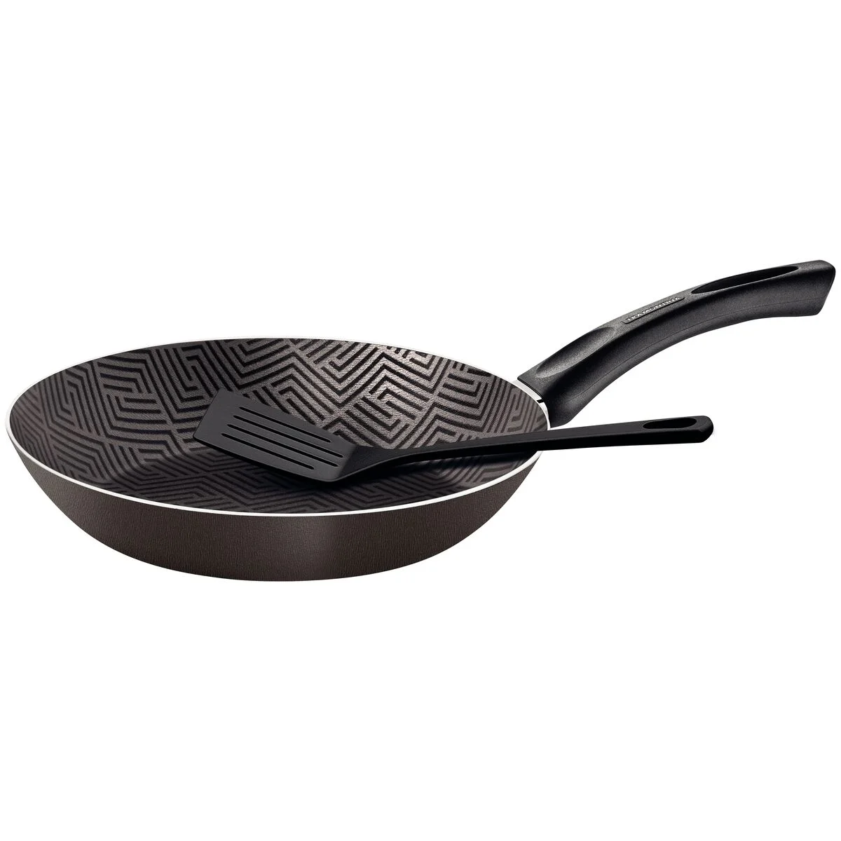 Frigideira Tramontina Paris em Alumínio com Revestimento Interno e Externo em Antiaderente Starflon Max Chumbo com Espátula de Nylon 30 cm 2,5 L
