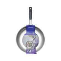 Frigideira Tramontina Professional em Aço Inox com Fundo Triplo e Cabo com Luva de Silicone Removível 26 cm