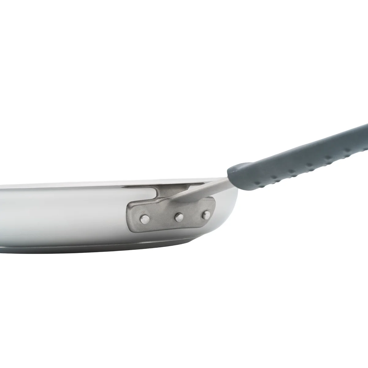 Frigideira Tramontina Professional em Aço Inox com Fundo Triplo e Cabo com Luva de Silicone Removível 20 cm