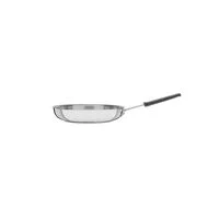 Frigideira Tramontina Professional em Aço Inox com Fundo Triplo e Cabo com Luva de Silicone Removível 26 cm