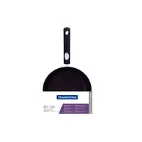 Frigideira Tramontina Solar Silicone Rasa em Aço Inox Fundo Triplo Revestimento Interno Antiaderente com Cabo de Silicone 24 cm 2,1 L