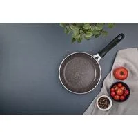 Frigideira Tramontina Tunis em Alumínio com Revestimento Interno Cerâmico e Externo Siliconado Rosa Trufado 20 cm 0,9 L