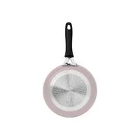 Frigideira Tramontina Tunis em Alumínio com Revestimento Interno Cerâmico e Externo Siliconado Rosa Trufado 20 cm 0,9 L
