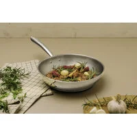 Frigideira Tramontina Una em Aço Inox com Fundo Triplo 28 cm 3,2L
