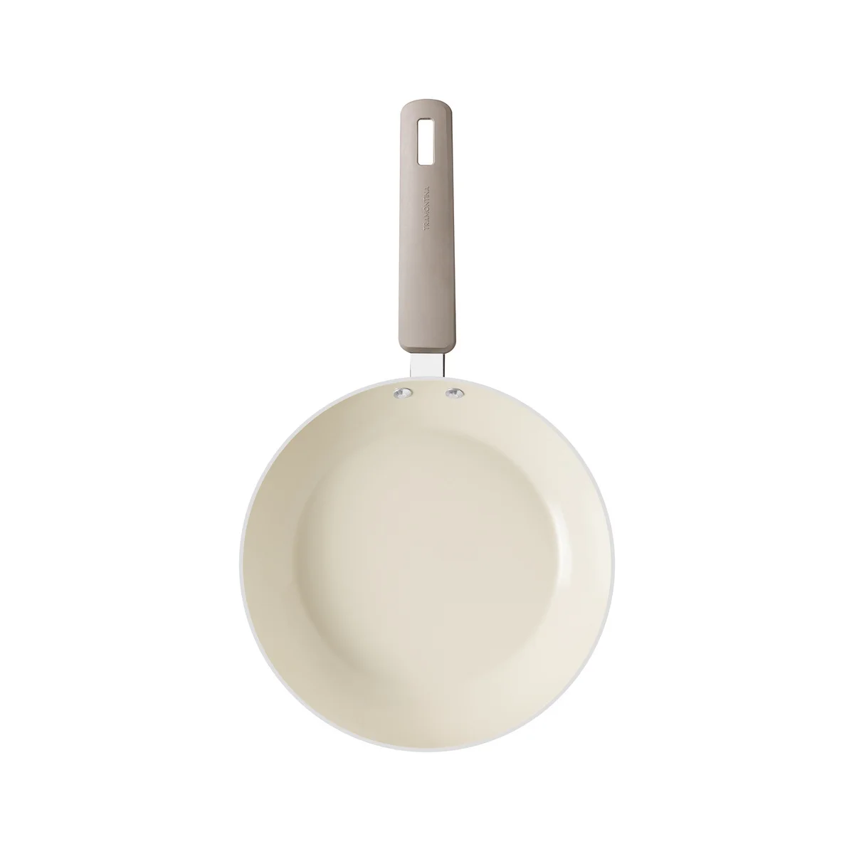 Frigideira Tramontina Veronese em Alumínio Reciclado com Revestimento Interno Cerâmico e Externo Siliconado Bege Mineral 24 cm 1,2 L