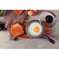 Frigideira para Ovo Tramontina Turim em Alumínio com Revestimento Interno e Externo em Antiaderente Starflon Max Chumbo 16 cm 0,5 L