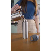 Garrafa Térmica Tramontina 650 ml Inox com Canudo