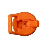 Garrafa Térmica Tramontina 650 ml em Aço Revestido Laranja com Canudo