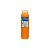 Garrafa Térmica Tramontina 650 ml em Aço Revestido Laranja com Canudo