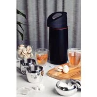 Garrafa Térmica Tramontina Exata em Aço Inox Preto 1,2 L