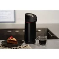 Garrafa Térmica Tramontina Exata em Aço Inox Preto 1,2 L