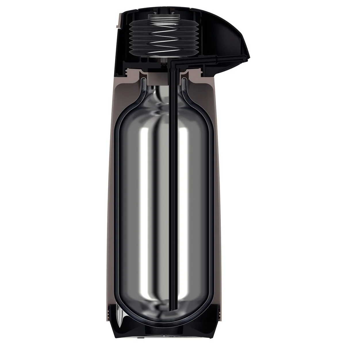 Garrafa Térmica Tramontina Exata em Plástico Bege com Ampola de Vidro 1,8 L