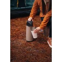 Garrafa Térmica Tramontina Exata em Plástico Bege com Ampola de Vidro 1,8 L