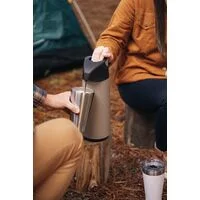 Garrafa Térmica Tramontina Exata em Plástico Bege com Ampola de Vidro 1,8 L