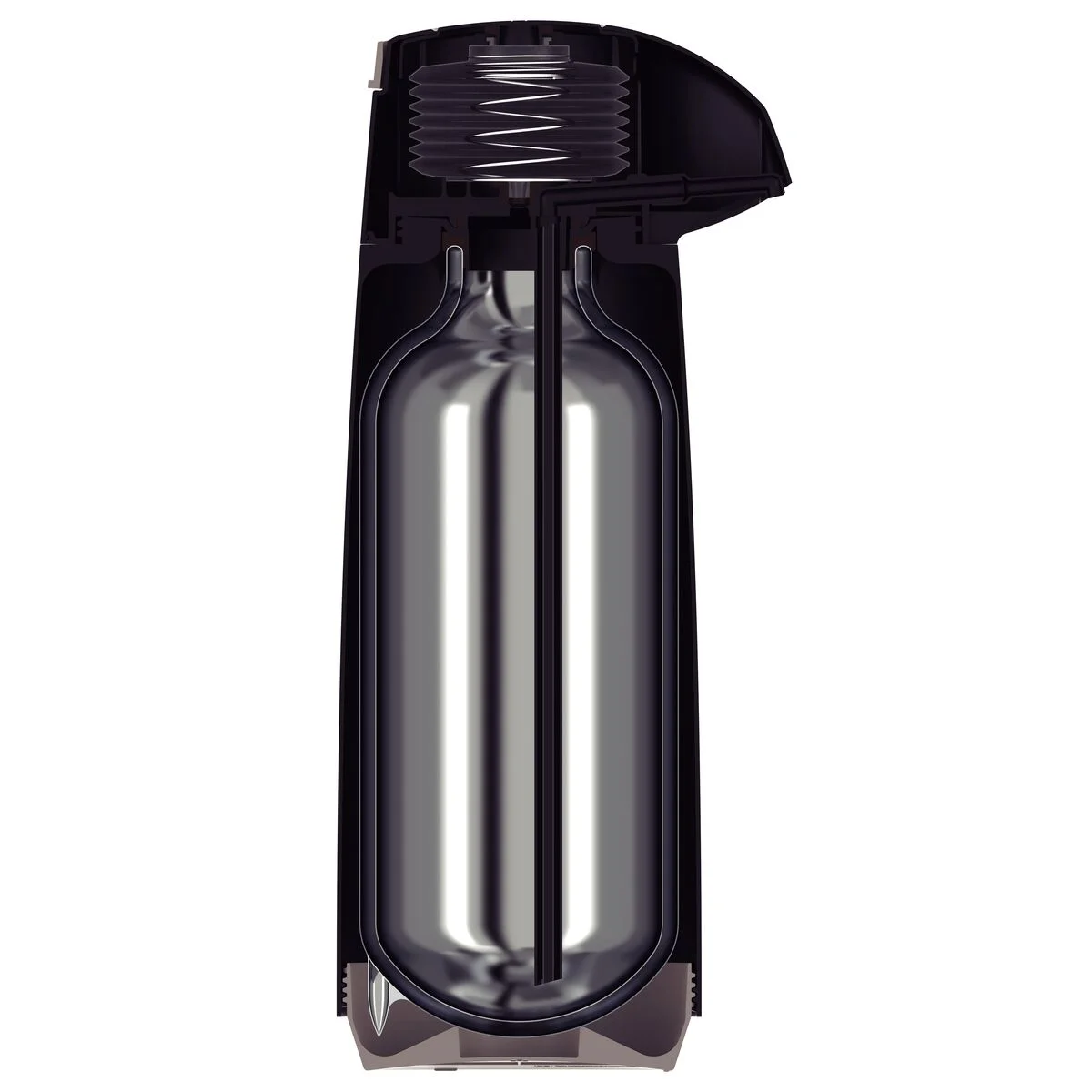 Garrafa Térmica Tramontina Exata em Plástico Preto com Ampola de Vidro 1,8 L