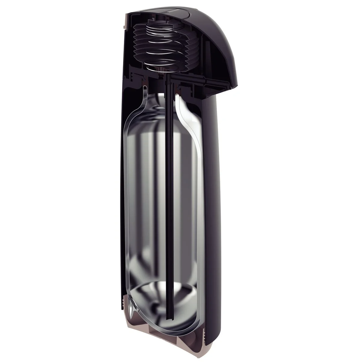 Garrafa Térmica Tramontina Exata em Plástico Preto com Ampola de Vidro 1,8 L