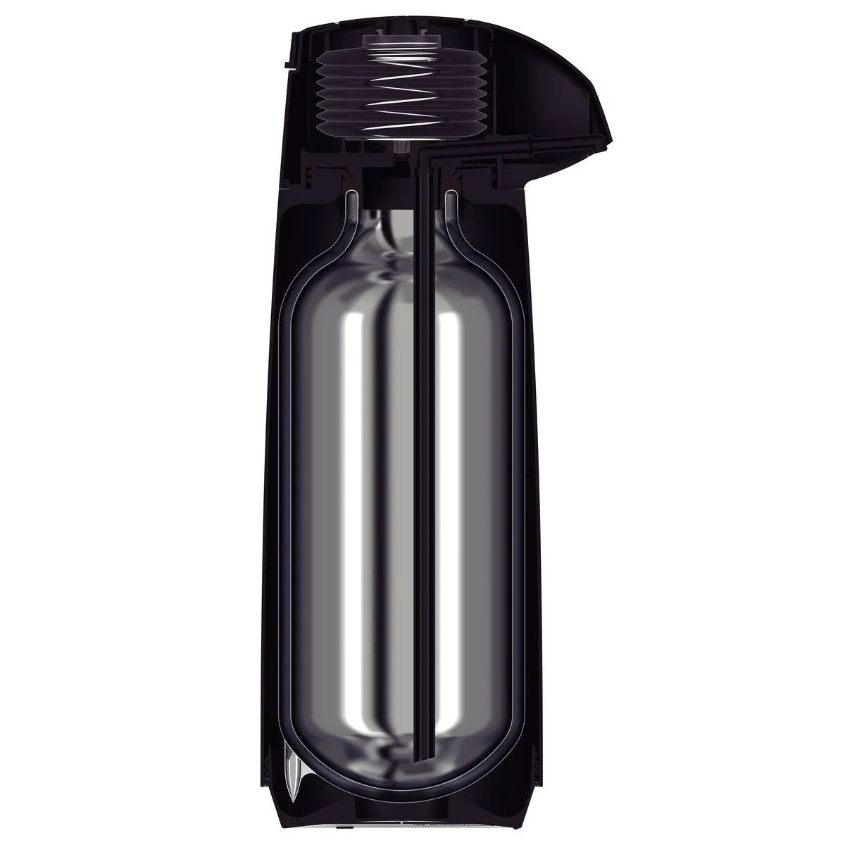 Garrafa Térmica Tramontina Exata em Plástico Preto com Ampola de Vidro 1,8 L