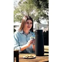 Garrafa Térmica Tramontina Exata em Plástico Preto com Ampola de Vidro 1,8 L