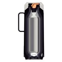 Garrafa Térmica Tramontina Exata em Plástico Preto com Ampola de Vidro 1 L