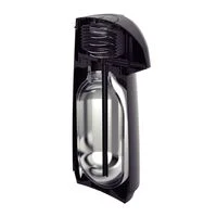 Garrafa Térmica Tramontina Exata em Plástico Preto com Ampola de Vidro 1 L