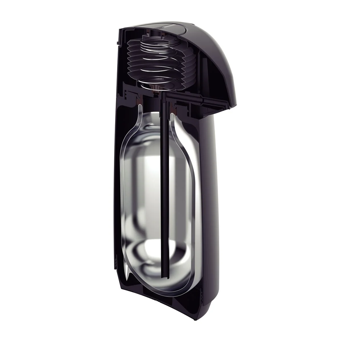 Garrafa Térmica Tramontina Exata em Plástico Preto com Ampola de Vidro 1 L
